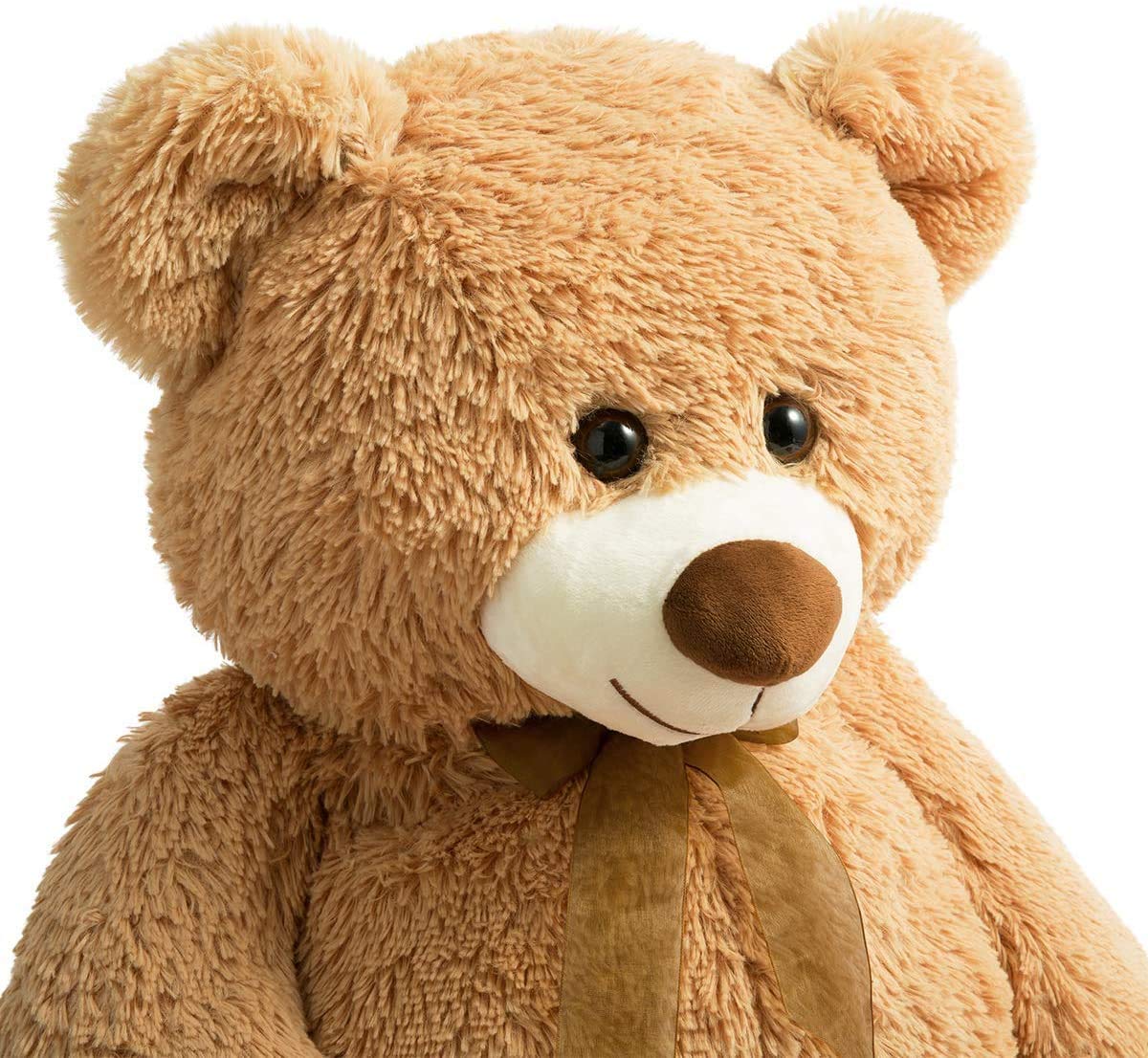 90cm Giant Teddy Bear Plush Stuffed Animal – Soft Tan Toy, Large Huggable Gift for Kids and Adults