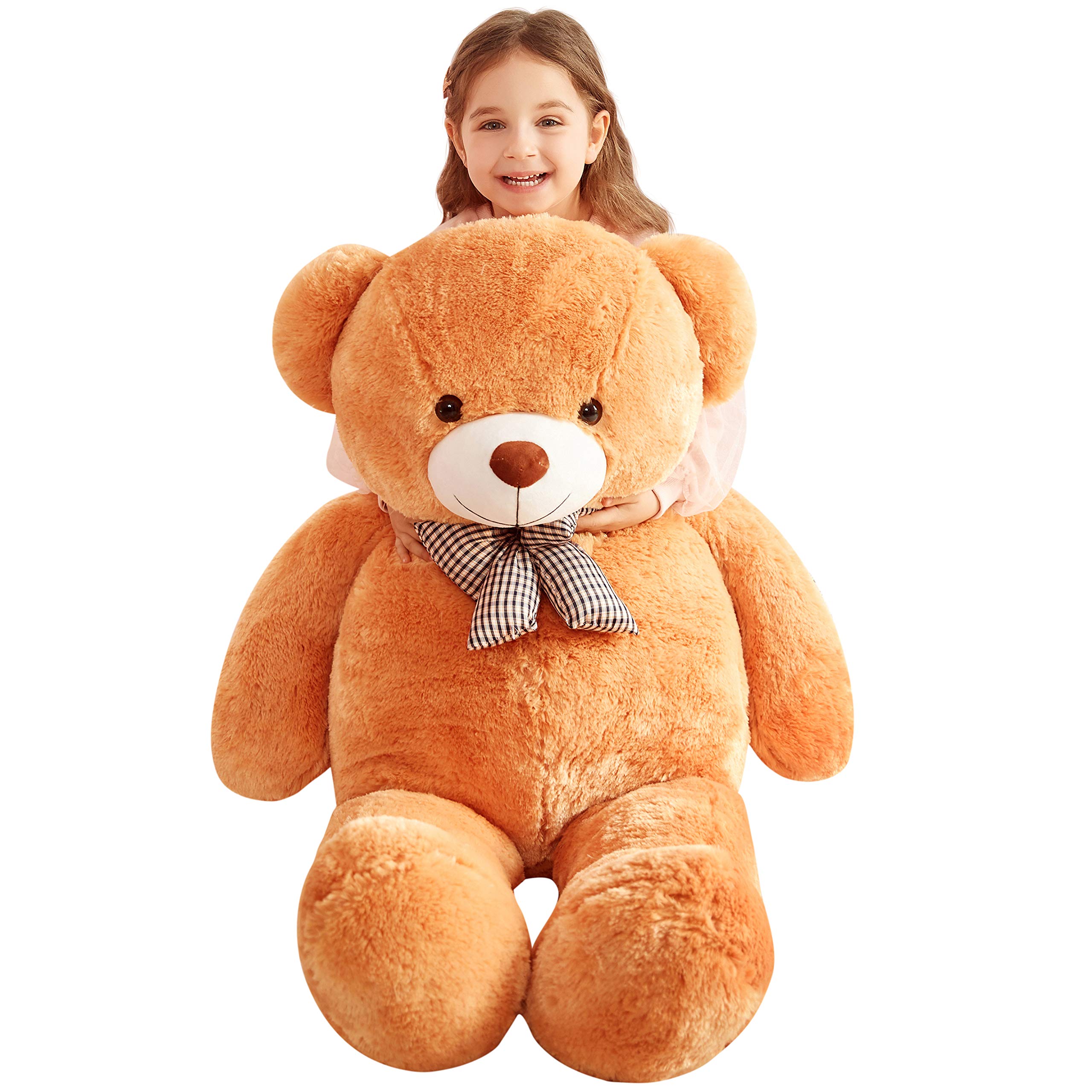 120cm Giant Teddy Bear – Large Brown Plush Stuffed Animal Soft Toy for Kids and Adults